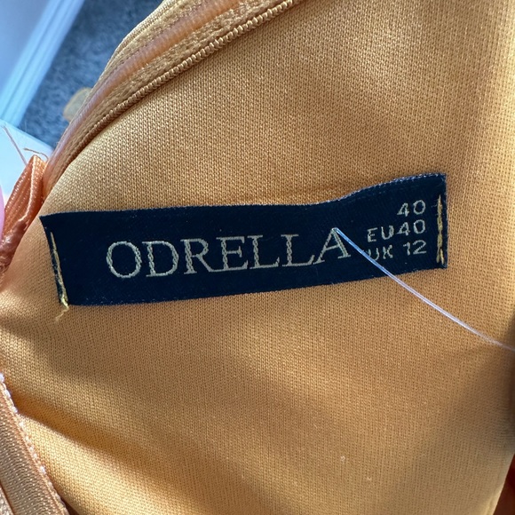 Odrella Yellow/Orange Evening Gown - Picture 4 of 4